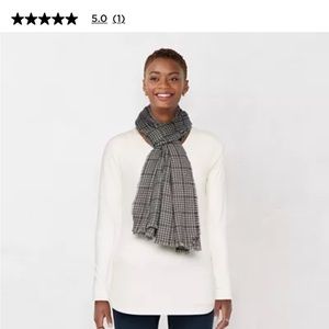 LC by Lauren Conrad plaid scarf with metallic shine